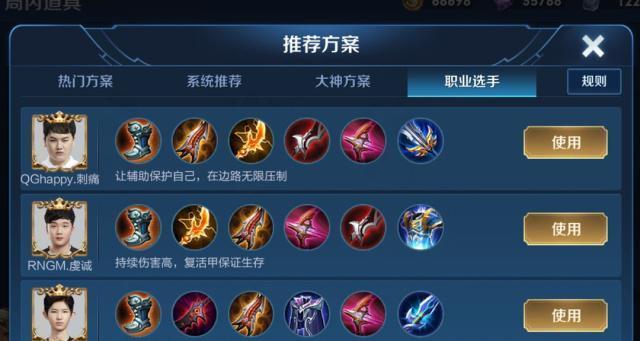 剑姬教学职业选手出装攻略（巅峰输出！剑姬职业选手出装攻略大揭秘）
