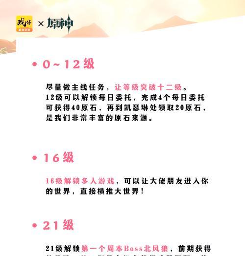 原神攻略必学（提升战力，解锁秘密，化身原神世界的王者）